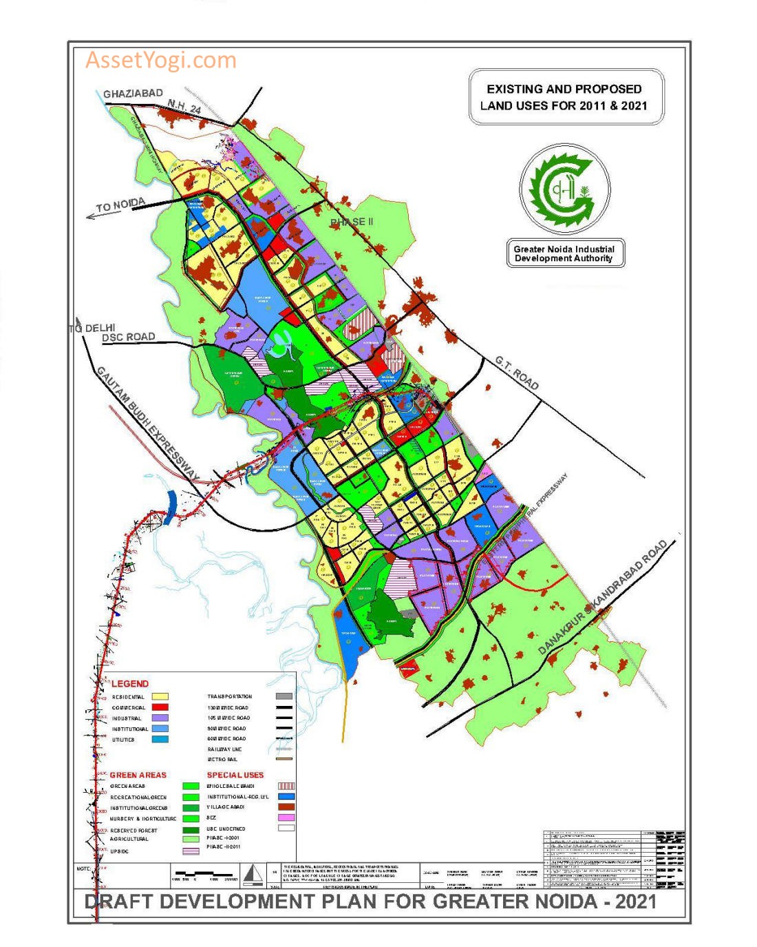 greater noida master plan 2021 map
